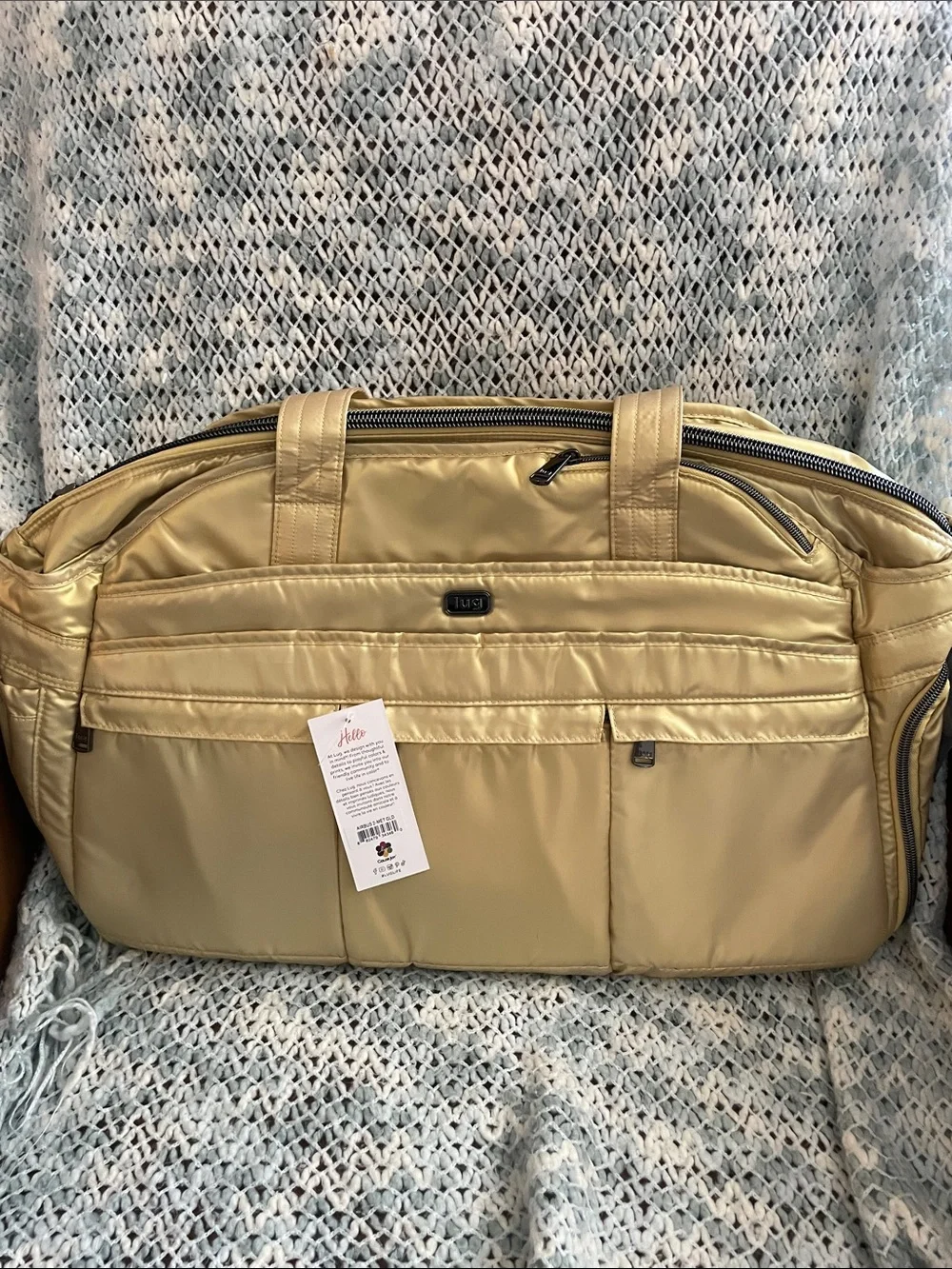 NWT- Lug Airbus 2 Metallic Gold
